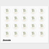 Daisy Memorial Funeral Seed Packet Ronde Sticker (Vel)