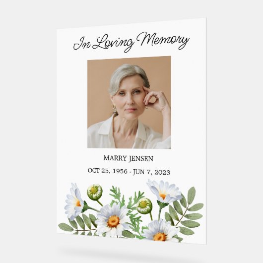 Daisy Memorial Photo Funeral (Angle)