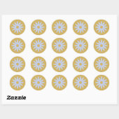 Daisy merci pour votre autocollant de commande (Feuille)