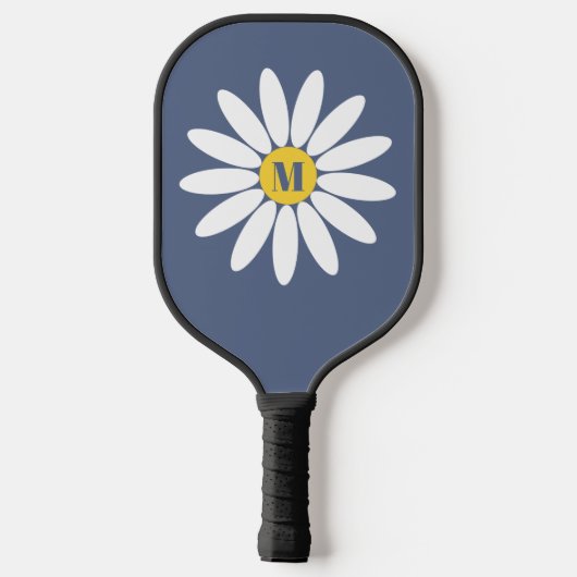 Daisy met Initiaal Pickleball Paddle (Achterkant)