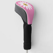 Daisy met monogram golfheadcover (Schuin)