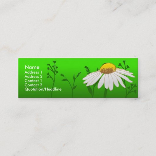 Daisy Mini Visitekaartje (Voorkant)