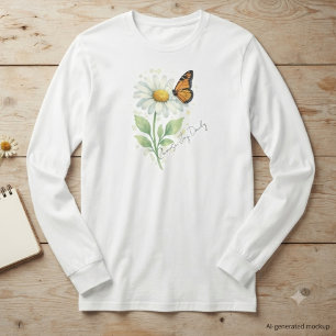 Daisy Monarch Vlinder Natuurliefhebber Cadeau T-shirt