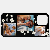 Daisy Monogram 3 Foto Collage Trendy Modern Girly Case-Mate iPhone Case (Achterkant (horizontaal))