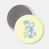 Daisy Monogram B Magnet Magneet (Voorkant / Achterkant)