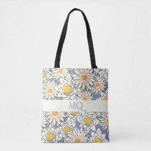 Daisy Monogram Lente Bloemen Draagtas