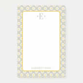 Daisy Monogram Post-it® Notes (Voorkant)