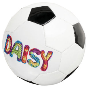 Daisy Naam in Levendig Haakpatroon Voetbal