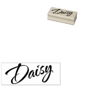Daisy Name Cursive Font Rubberstempel (Gestempeld)