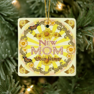 Daisy New Mom ornament
