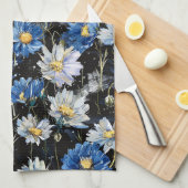 Daisy Night Dance Theedoek (Quarter Fold)