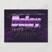 Daisy Nom Prénom Anniversaire de la carte postale (Devant)