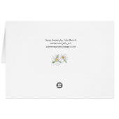 Daisy Note Card (Achterkant Horizontaal)
