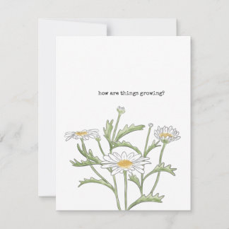 Daisy Note Card Notitiekaartje