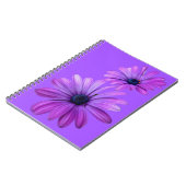 Daisy Notebook Paarse Daisy Journals cadeautjes Notitieboek (Linkerzijde)