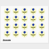 Daisy Ocean Blue Sticker (Vel)