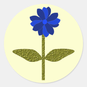 Daisy Ocean Blue Sticker