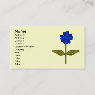 Daisy Ocean Blue Visitekaartje