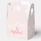 Daisy Oh Babies Roze Baby shower Bedankdoosjes (Geopend)