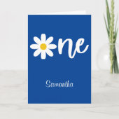 Daisy One 1e Verjaardag Kaart (Voorkant)
