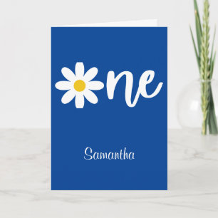 Daisy One 1e Verjaardag Kaart