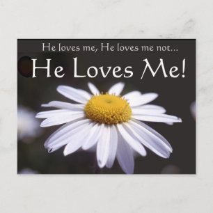 Daisy op zwarte achtergrond briefkaart