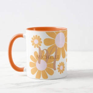 Daisy Oranje Monogram Mok