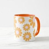 Daisy Oranje Monogram Mok (Voorkant rechts)