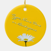 Daisy Ornament Flower Kerstdecoration (Achterkant)