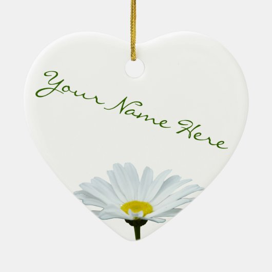 Daisy Ornament Persoonlijke kerstdecoratie (Achterkant)