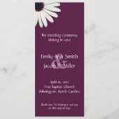 Daisy Paars Wedding Programs Programma (Voorkant)