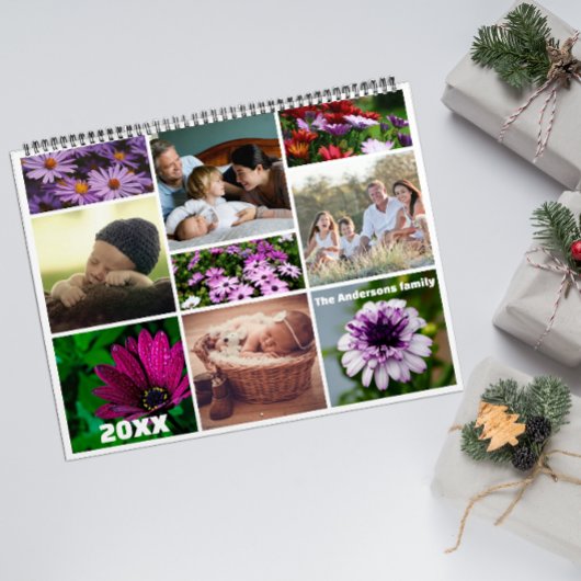 Daisy paarse magenta foto grootouders Kalender