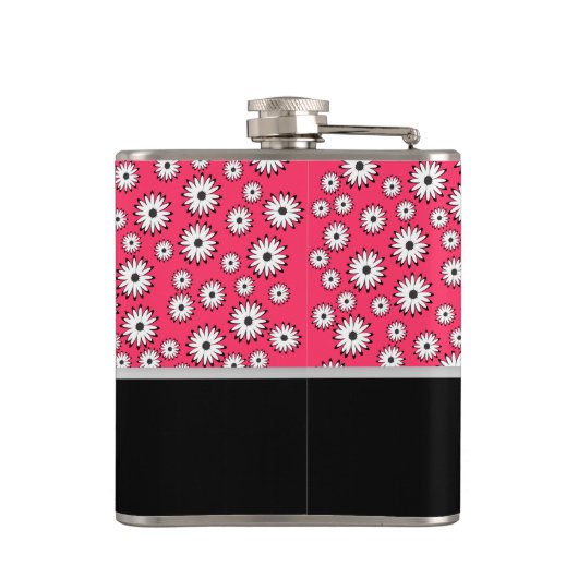 Daisy Pattern Bridesmaid Heupfles (Achterkant)