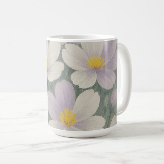 Daisy Pattern Ceramic Mug (Devant droit)