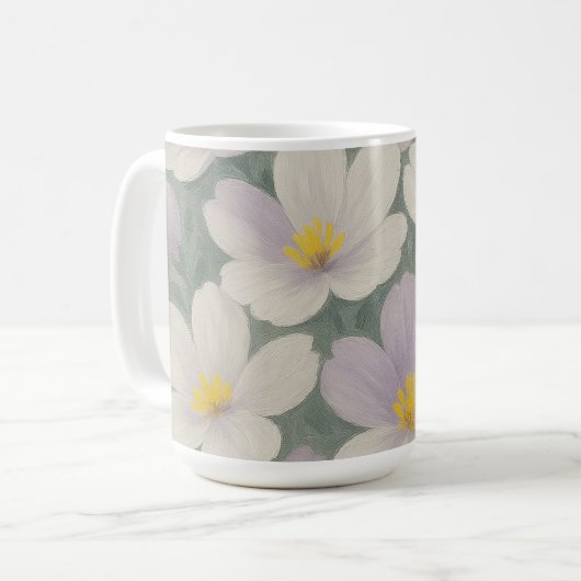 Daisy Pattern Ceramic Mug (Devant gauche)