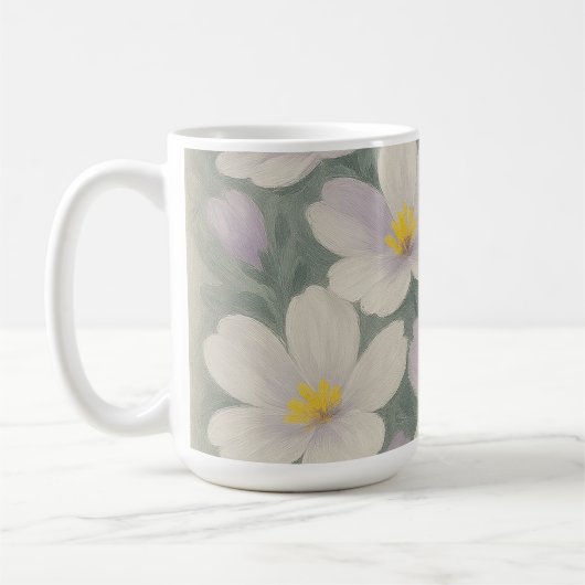 Daisy Pattern Ceramic Mug (Gauche)