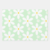 Daisy Pattern (Mint) Inpakpapier Vel (Voorkant 2)