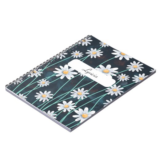 Daisy Pattern Notitieboek – Bloemontwerp voor Ever (Linkerzijde)