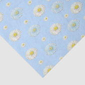 Daisy Pattern op lichtblauwe achtergrond Tissuepapier (Detail)