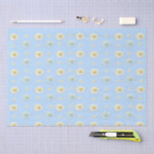 Daisy Pattern op lichtblauwe achtergrond Tissuepapier (Craft)