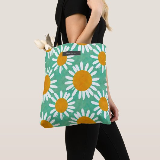 Daisy Pattern oversize Draagtas (Dichtbij)