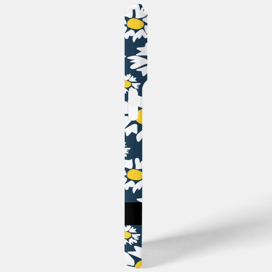 Daisy Pattern, Witte Daisies, Jouw naam Case-Mate iPhone Case (Achterkant / Rechts)