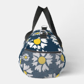 Daisy Pattern, Witte Daisies, Jouw naam Plunjezak (Rechts)