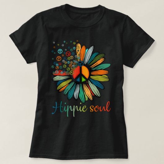Daisy Peace Sign Hippie Soul Flower Lovers Gifts T-shirt (Design voorkant)