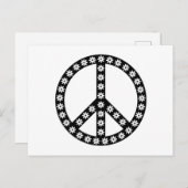 Daisy Peace Symbol Briefkaart (Voorkant / Achterkant)
