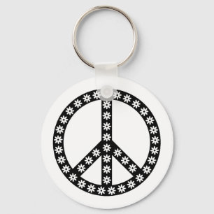 Daisy Peace Symbol Sleutelhanger