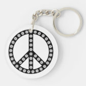 Daisy Peace Symbol Sleutelhanger (Achterkant)