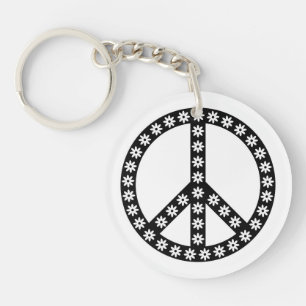 Daisy Peace Symbol Sleutelhanger
