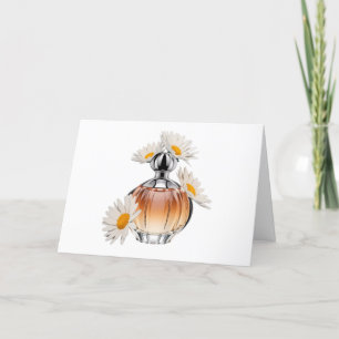 Daisy Perfume Bottle Bedankkaart