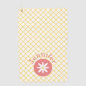  Daisy Personalized Golf Towel Golfhanddoek (Voorkant)